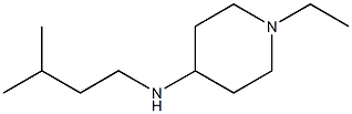 1-ethyl-N-(3-methylbutyl)piperidin-4-amine Struktur