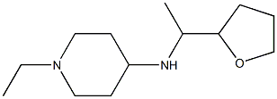 1-ethyl-N-[1-(oxolan-2-yl)ethyl]piperidin-4-amine Struktur