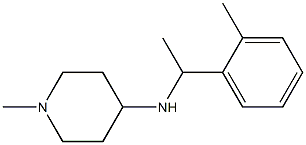 1-methyl-N-[1-(2-methylphenyl)ethyl]piperidin-4-amine Struktur