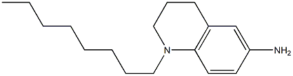 1-octyl-1,2,3,4-tetrahydroquinolin-6-amine Struktur