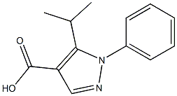 1-phenyl-5-(propan-2-yl)-1H-pyrazole-4-carboxylic acid Struktur