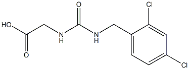 2-({[(2,4-dichlorophenyl)methyl]carbamoyl}amino)acetic acid Struktur