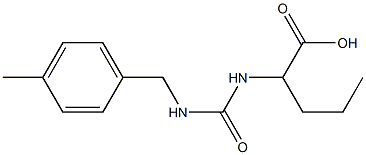 2-({[(4-methylphenyl)methyl]carbamoyl}amino)pentanoic acid Struktur