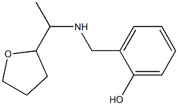 2-({[1-(oxolan-2-yl)ethyl]amino}methyl)phenol Struktur