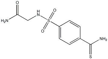 2-({[4-(aminocarbonothioyl)phenyl]sulfonyl}amino)acetamide Struktur