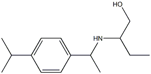 2-({1-[4-(propan-2-yl)phenyl]ethyl}amino)butan-1-ol Struktur