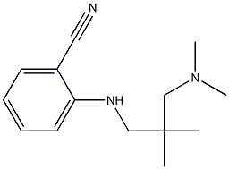 2-({2-[(dimethylamino)methyl]-2-methylpropyl}amino)benzonitrile Struktur