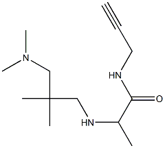 2-({2-[(dimethylamino)methyl]-2-methylpropyl}amino)-N-(prop-2-yn-1-yl)propanamide Struktur