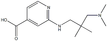 2-({2-[(dimethylamino)methyl]-2-methylpropyl}amino)pyridine-4-carboxylic acid Struktur