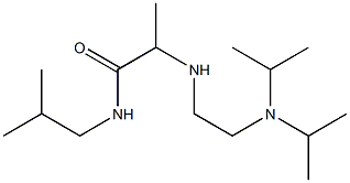 2-({2-[bis(propan-2-yl)amino]ethyl}amino)-N-(2-methylpropyl)propanamide Struktur