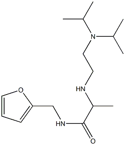 2-({2-[bis(propan-2-yl)amino]ethyl}amino)-N-(furan-2-ylmethyl)propanamide Struktur