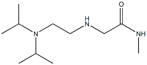 2-({2-[bis(propan-2-yl)amino]ethyl}amino)-N-methylacetamide Struktur