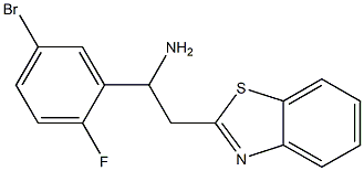 2-(1,3-benzothiazol-2-yl)-1-(5-bromo-2-fluorophenyl)ethan-1-amine Struktur