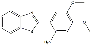 2-(1,3-benzothiazol-2-yl)-4,5-dimethoxyaniline Struktur