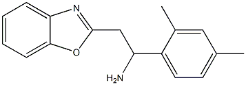 2-(1,3-benzoxazol-2-yl)-1-(2,4-dimethylphenyl)ethan-1-amine Struktur