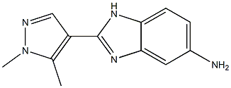 2-(1,5-dimethyl-1H-pyrazol-4-yl)-1H-1,3-benzodiazol-5-amine Struktur