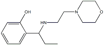 2-(1-{[2-(morpholin-4-yl)ethyl]amino}propyl)phenol Struktur