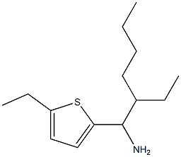 2-(1-amino-2-ethylhexyl)-5-ethylthiophene Struktur