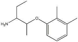 2-(2,3-dimethylphenoxy)-1-ethylpropylamine Struktur