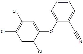 2-(2,4,5-trichlorophenoxy)benzonitrile Struktur