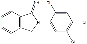 2-(2,4,5-trichlorophenyl)-2,3-dihydro-1H-isoindol-1-imine Struktur