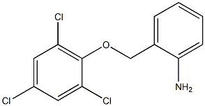 2-(2,4,6-trichlorophenoxymethyl)aniline Struktur