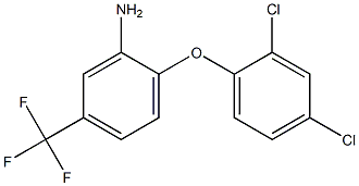 2-(2,4-dichlorophenoxy)-5-(trifluoromethyl)aniline Struktur