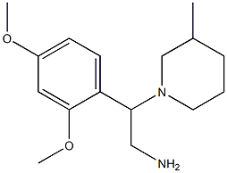 2-(2,4-dimethoxyphenyl)-2-(3-methylpiperidin-1-yl)ethanamine Struktur