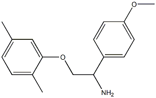 2-(2,5-dimethylphenoxy)-1-(4-methoxyphenyl)ethanamine Struktur