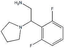 2-(2,6-difluorophenyl)-2-pyrrolidin-1-ylethanamine Struktur