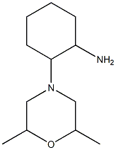 2-(2,6-dimethylmorpholin-4-yl)cyclohexan-1-amine Struktur