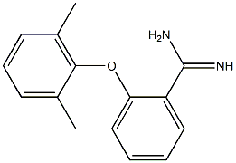 2-(2,6-dimethylphenoxy)benzene-1-carboximidamide Struktur