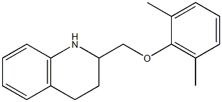 2-(2,6-dimethylphenoxymethyl)-1,2,3,4-tetrahydroquinoline Struktur