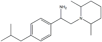 2-(2,6-dimethylpiperidin-1-yl)-1-[4-(2-methylpropyl)phenyl]ethan-1-amine Struktur