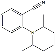 2-(2,6-dimethylpiperidin-1-yl)benzonitrile Struktur