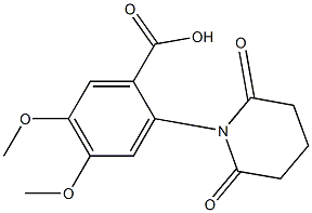 2-(2,6-dioxopiperidin-1-yl)-4,5-dimethoxybenzoic acid Struktur