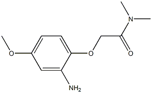 2-(2-amino-4-methoxyphenoxy)-N,N-dimethylacetamide Struktur