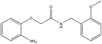 2-(2-aminophenoxy)-N-[(2-methoxyphenyl)methyl]acetamide Struktur