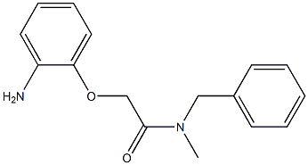 2-(2-aminophenoxy)-N-benzyl-N-methylacetamide Struktur