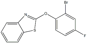 2-(2-bromo-4-fluorophenoxy)-1,3-benzothiazole Struktur