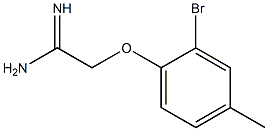 2-(2-bromo-4-methylphenoxy)ethanimidamide Struktur