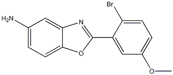 2-(2-bromo-5-methoxyphenyl)-1,3-benzoxazol-5-amine Struktur