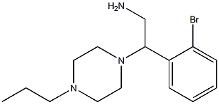 2-(2-bromophenyl)-2-(4-propylpiperazin-1-yl)ethanamine Struktur