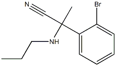 2-(2-bromophenyl)-2-(propylamino)propanenitrile Struktur