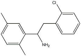 2-(2-chlorophenyl)-1-(2,5-dimethylphenyl)ethan-1-amine Struktur