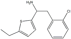 2-(2-chlorophenyl)-1-(5-ethylthiophen-2-yl)ethan-1-amine Struktur