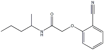 2-(2-cyanophenoxy)-N-(1-methylbutyl)acetamide Struktur