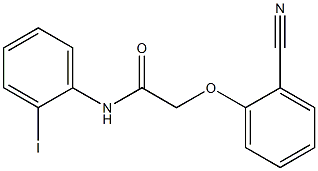 2-(2-cyanophenoxy)-N-(2-iodophenyl)acetamide Struktur