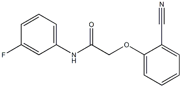 2-(2-cyanophenoxy)-N-(3-fluorophenyl)acetamide Struktur