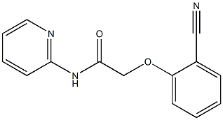 2-(2-cyanophenoxy)-N-pyridin-2-ylacetamide Struktur